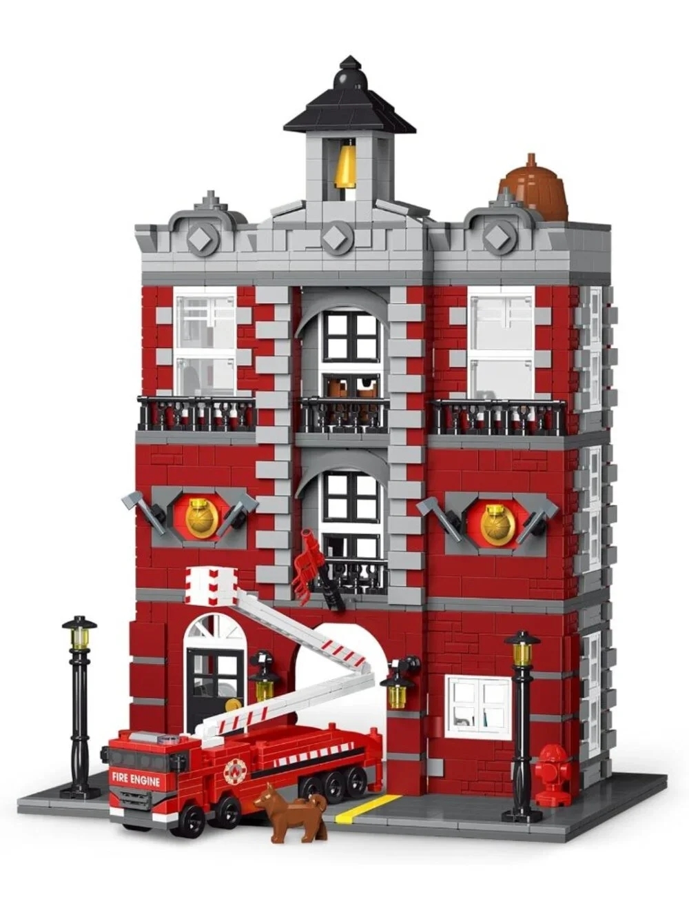 Fire Rescue Building Set - 1823 PCS Compatible with Lego, Perfect Gift for Kids